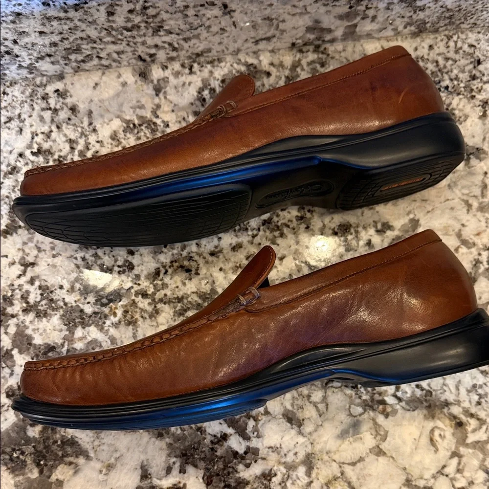 Cole Haan Men's Tan Leather Slip-On Loafers - Picture 5 of 11